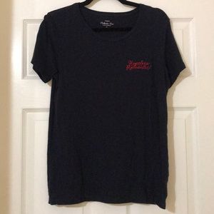 J Crew “Hopeless Romantic” embroidered tee.